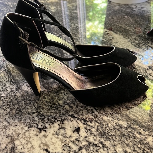 Franco Sarto Black Suede 9M - Picture 2 of 10